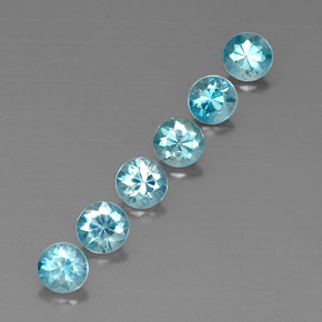 Achetez naturel ct bleue zircon gems, coupe roude, en provenance cambodge chez gemselect. en stock, livraison internationale!