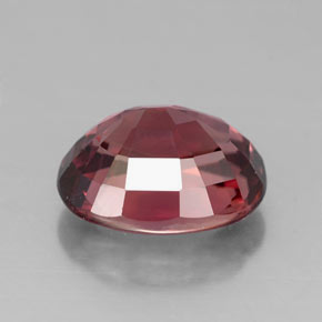 Zircon rose naturelle coupe ovale, 3,35 ct, VVS