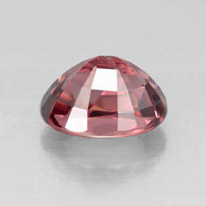 Zircon rose naturelle coupe ovale, 3,58 ct, VVS