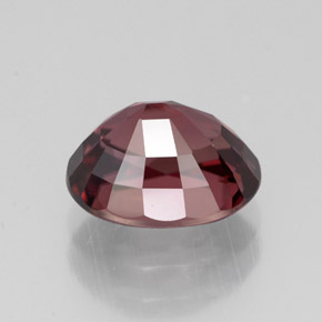 Zircon rose naturelle coupe ovale, 3,40 ct, VVS