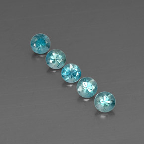 Achetez naturel ct bleue zircon gems, coupe roude, en provenance cambodge chez gemselect. en stock, livraison internationale!