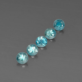 Achetez naturel ct bleue zircon gems, coupe roude, en provenance cambodge chez gemselect. en stock, livraison internationale!