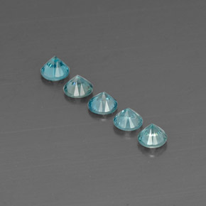 Achetez naturel ct bleue zircon gems, coupe roude, en provenance cambodge chez gemselect. en stock, livraison internationale!