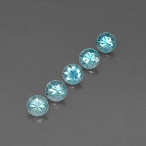 Achetez naturel 2,97ct bleue zircon gems, coupe roude, en provenance cambodge chez gemselect. en stock, livraison internationale!