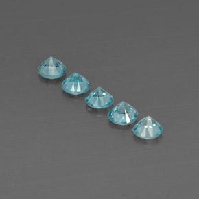 Achetez naturel 2,97ct bleue zircon gems, coupe roude, en provenance cambodge chez gemselect. en stock, livraison internationale!