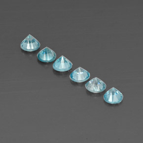 Achetez naturel ct bleue zircon gems, coupe roude, en provenance cambodge chez gemselect. en stock, livraison internationale!