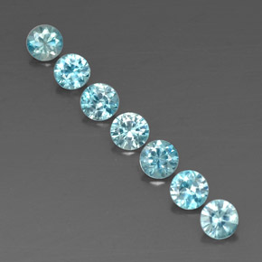 Achetez naturel ct bleue zircon gems, coupe roude, en provenance cambodge chez gemselect. en stock, livraison internationale!
