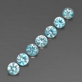 Achetez naturel ct bleue zircon gems, coupe roude, en provenance cambodge chez gemselect. en stock, livraison internationale!