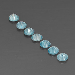 Achetez naturel ct bleue zircon gems, coupe roude, en provenance cambodge chez gemselect. en stock, livraison internationale!