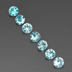 Achetez naturel ct bleue zircon gems, coupe roude, en provenance cambodge chez gemselect. en stock, livraison internationale!