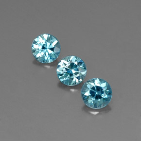Achetez naturel ct bleue zircon gems, coupe roude, en provenance cambodge chez gemselect. en stock, livraison internationale!