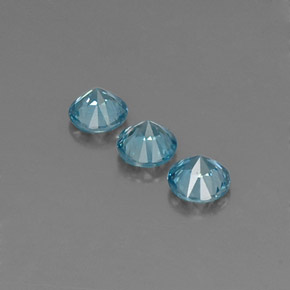 Achetez naturel ct bleue zircon gems, coupe roude, en provenance cambodge chez gemselect. en stock, livraison internationale!