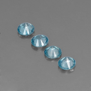 Achetez naturel ct bleue zircon gems, coupe roude, en provenance cambodge chez gemselect. en stock, livraison internationale!