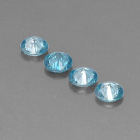 Achetez naturel ct bleue zircon gems, coupe roude, en provenance cambodge chez gemselect. en stock, livraison internationale!