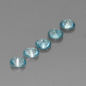 Achetez naturel ct bleue zircon gems, coupe roude, en provenance cambodge chez gemselect. en stock, livraison internationale!