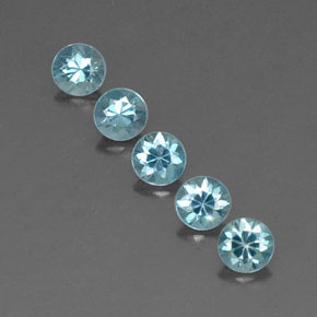 Achetez naturel ct bleue zircon gems, coupe roude, en provenance cambodge chez gemselect. en stock, livraison internationale!