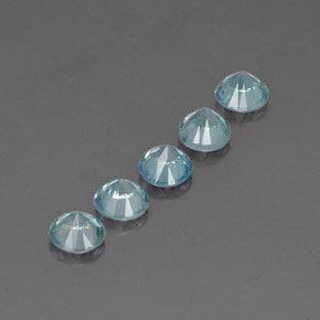 Achetez naturel ct bleue zircon gems, coupe roude, en provenance cambodge chez gemselect. en stock, livraison internationale!