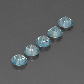 Achetez naturel 2,81ct bleue zircon gems, coupe roude, en provenance cambodge chez gemselect. en stock, livraison internationale!