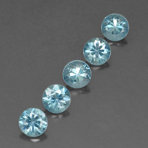 Achetez naturel ct bleue zircon gems, coupe roude, en provenance cambodge chez gemselect. en stock, livraison internationale!