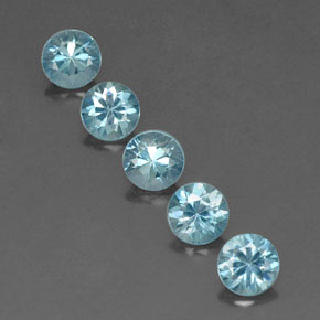 Achetez naturel ct bleue zircon gems, coupe roude, en provenance cambodge chez gemselect. en stock, livraison internationale!