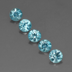 Achetez naturel ct bleue zircon gems, coupe roude, en provenance cambodge chez gemselect. en stock, livraison internationale!