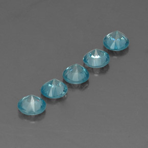 Achetez naturel ct bleue zircon gems, coupe roude, en provenance cambodge chez gemselect. en stock, livraison internationale!