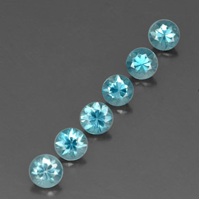 Achetez naturel ct bleue zircon gems, coupe roude, en provenance cambodge chez gemselect. en stock, livraison internationale!