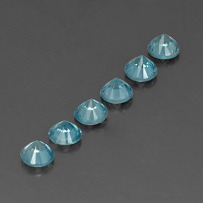 Achetez naturel ct bleue zircon gems, coupe roude, en provenance cambodge chez gemselect. en stock, livraison internationale!