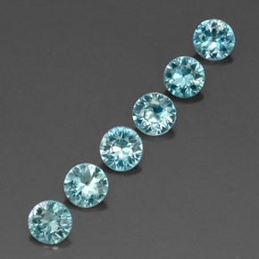 Achetez naturel ct bleue zircon gems, coupe roude, en provenance cambodge chez gemselect. en stock, livraison internationale!