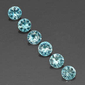 Achetez naturel ct bleue zircon gems, coupe roude, en provenance cambodge chez gemselect. en stock, livraison internationale!