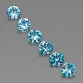 Achetez naturel ct bleue zircon gems, coupe roude, en provenance cambodge chez gemselect. en stock, livraison internationale!