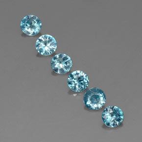 Achetez naturel ct bleue zircon gems, coupe roude, en provenance cambodge chez gemselect. en stock, livraison internationale!