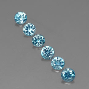 Achetez naturel ct bleue zircon gems, coupe roude, en provenance cambodge chez gemselect. en stock, livraison internationale!