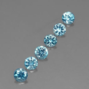 Achetez naturel ct bleue zircon gems, coupe roude, en provenance cambodge chez gemselect. en stock, livraison internationale!