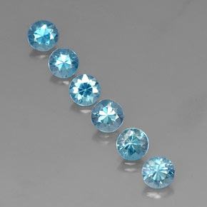 Achetez naturel ct bleue zircon gems, coupe roude, en provenance cambodge chez gemselect. en stock, livraison internationale!