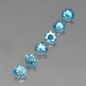 Achetez naturel ct bleue zircon gems, coupe roude, en provenance cambodge chez gemselect. en stock, livraison internationale!