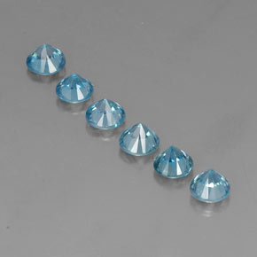 Achetez naturel ct bleue zircon gems, coupe roude, en provenance cambodge chez gemselect. en stock, livraison internationale!