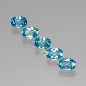 Achetez naturel 3,76ct bleue zircon gems, coupe ovale, en provenance cambodge chez gemselect. en stock, livraison internationale!