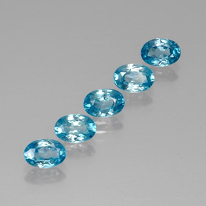 Achetez naturel 3,76ct bleue zircon gems, coupe ovale, en provenance cambodge chez gemselect. en stock, livraison internationale!