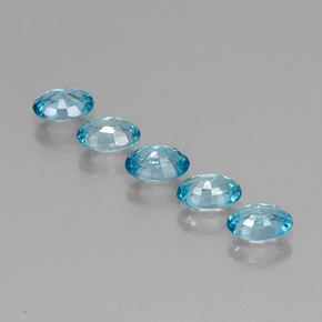 Achetez naturel 3,76ct bleue zircon gems, coupe ovale, en provenance cambodge chez gemselect. en stock, livraison internationale!