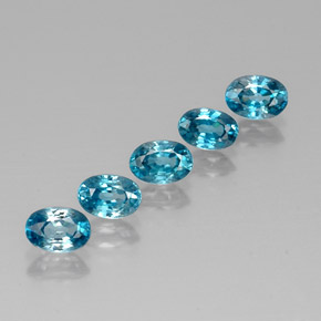 Achetez naturel ct bleue zircon gems, coupe ovale, en provenance cambodge chez gemselect. en stock, livraison internationale!
