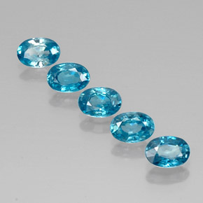 Achetez naturel ct bleue zircon gems, coupe ovale, en provenance cambodge chez gemselect. en stock, livraison internationale!