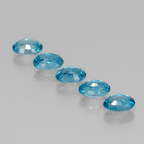 Achetez naturel ct bleue zircon gems, coupe ovale, en provenance cambodge chez gemselect. en stock, livraison internationale!