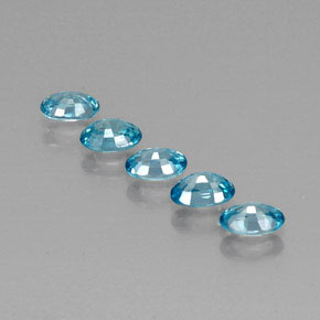 Achetez naturel 3,57ct turquoise zircon gems, coupe ovale, en provenance cambodge chez gemselect. en stock, livraison internationale!