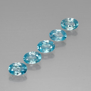 Achetez naturel 3,30ct bleue zircon gems, coupe ovale, en provenance cambodge chez gemselect. en stock, livraison internationale!