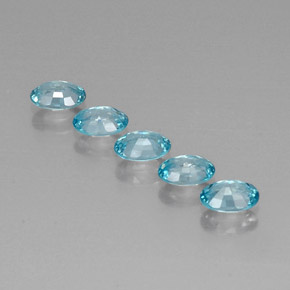 Achetez naturel 3,30ct bleue zircon gems, coupe ovale, en provenance cambodge chez gemselect. en stock, livraison internationale!