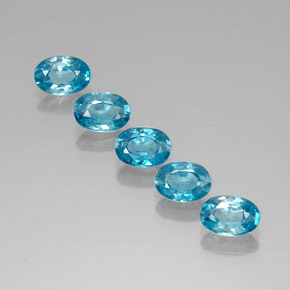 Achetez naturel ct bleue zircon gems, coupe ovale, en provenance cambodge chez gemselect. en stock, livraison internationale!