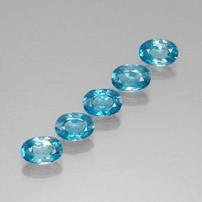 Achetez naturel ct bleue zircon gems, coupe ovale, en provenance cambodge chez gemselect. en stock, livraison internationale!