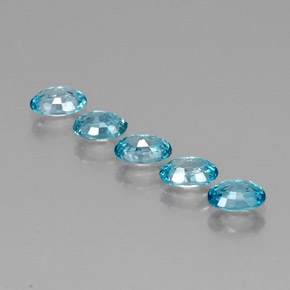 Achetez naturel 3.69ct Bleu Zircon gems, Coupe ovale, En provenance Cambodge chez GemSelect. En stock, livraison internationale!