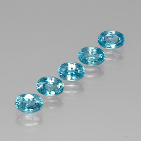 Achetez naturel ct bleue zircon gems, coupe ovale, en provenance cambodge chez gemselect. en stock, livraison internationale!